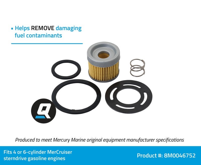 فلتر الوقود 8M0046752 لمحرك ميركروزر المؤخرة ومحركات المحرك الداخلي